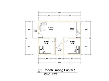 RUMAH SIAP HUNI 2 LANTAI MINIMALIS SELANGKAH DARI ALUN - ALUN WATES