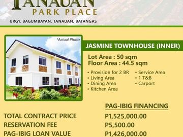 TANAUAN PARK PLACE AVAILABLE HOUSE AND LOT!!!!