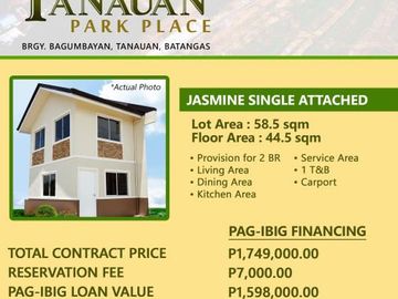 TANAUAN PARK PLACE AVAILABLE HOUSE AND LOT!!!!