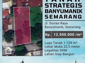 TANAH HOEK STRATEGIS DEKAT RS BANYUMANIK SEMARANG