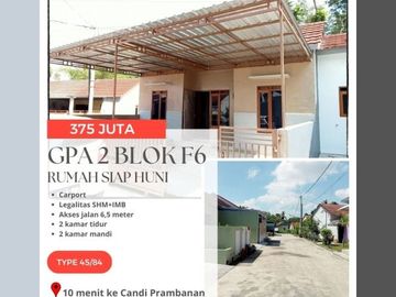 TERBATAS! Siap Huni Rumah Apik & Strategis di Prambanan 300 Jt-an