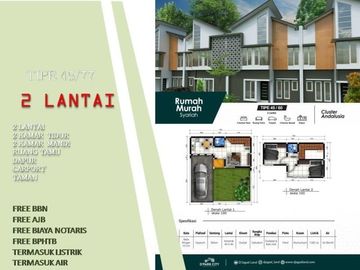 Unit Terbatas 2 Lantai Tipe 45/77 Rumah Ready AJB