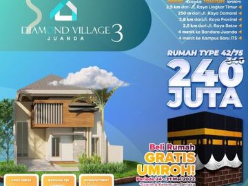 DISKON 100 JUTA, WA. 0821-3993-----, Rumah Di Jual Sidoarjo Murah, Diamond Village Juanda 3