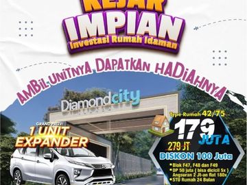 ON FEBRUARY SALE! DIAMOND CITY JUANDA 1, Rumah Paling Strategis dan Murah Akses Keluar Cepat Surabaya