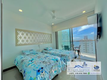 Venta Apartamento, amoblado, Castillogrande, vista al mar, Cartagena