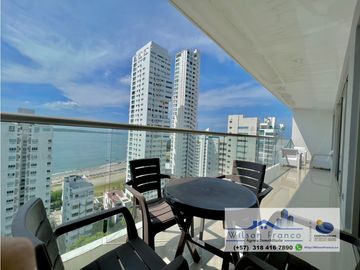 Venta Apartamento, amoblado, Castillogrande, vista al mar, Cartagena