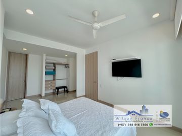 Venta Apartamento, amoblado, Castillogrande, vista al mar, Cartagena