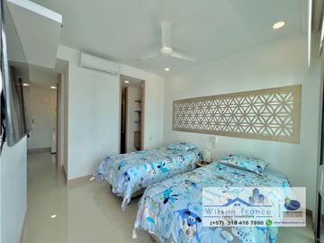 Venta Apartamento, amoblado, Castillogrande, vista al mar, Cartagena