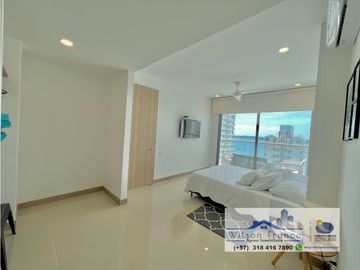 Venta Apartamento, amoblado, Castillogrande, vista al mar, Cartagena