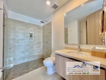 Venta Apartamento, amoblado, Castillogrande, vista al mar, Cartagena