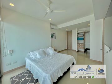 Venta Apartamento, amoblado, Castillogrande, vista al mar, Cartagena