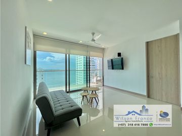 Venta Apartamento, amoblado, Castillogrande, vista al mar, Cartagena