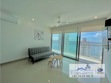 Venta Apartamento, amoblado, Castillogrande, vista al mar, Cartagena