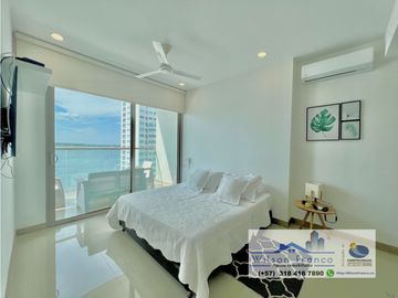 Venta Apartamento, amoblado, Castillogrande, vista al mar, Cartagena