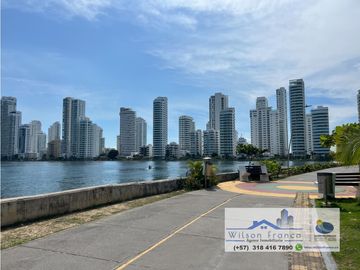 Venta Apartamento, amoblado, Castillogrande, vista al mar, Cartagena