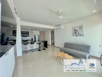 Venta Apartamento, amoblado, Castillogrande, vista al mar, Cartagena