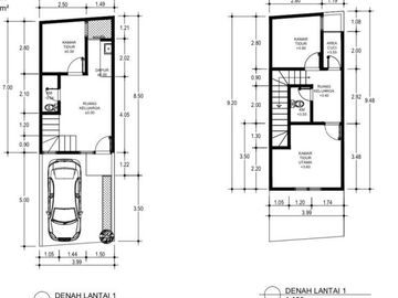 Rumah 2 lantai siap bangun non komplek di kahfi 1 jagakarsa