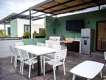 Penthouse con rooftop privado, amueblado, en venta Tangolunda, Huatulco