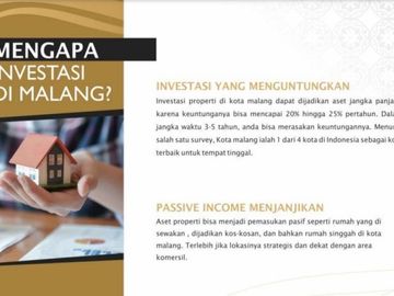 RUMAH KONSEP VILLA 2 LANTAI DI KOTA MALANG