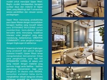 Upperwest SOHO Hunian di Jantung Bisnis BSD City