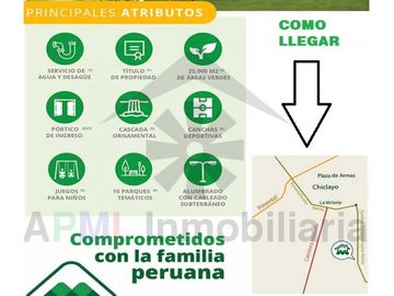 REMATE DE TERRENO FRENTE A PARQUE EN SAN ANTONIO DE CHICLAYO EN MENORCA
