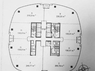 RUANG KANTOR SIAP PAKAI at MANHATTAN SQUARE 249sqm (DISEWA)
