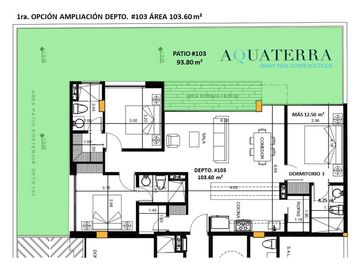 Venta Departamento con Patio, 2D factible Ampliación 3D, G.Be_AQT