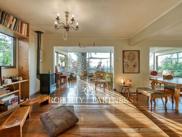 Vista panorámica en condominio. Casa en venta, La Reina Alta.