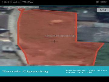 Tanah murah 1100m Cipacing Bandung timur strategis