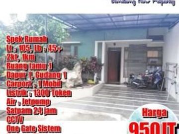 DIJUAL MURAH RUMAH ASRI DILOKASI CANTIK KOMPLEK SARIWANGI BANDUNG