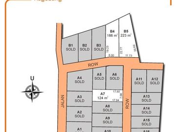 Lahan Matang, Siap bangun Dekat Samsat Mungkid 1Jt-an