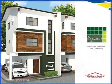 4BR Townhouse in 33 Harmony Place Quezon City