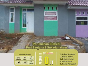 perumahan subsidi 2 kamar LINGKUNGAN NYAMAN