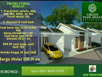 Rumah Syariah Murah Tanpa Bank Dekat BIC, Tol dan Stasiun Cikampek di Karawang
