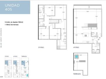 Proyecto muy luminoso y con amplios ambientes Balcones aterrazados, jardin o terrazas propias todos con parrilla