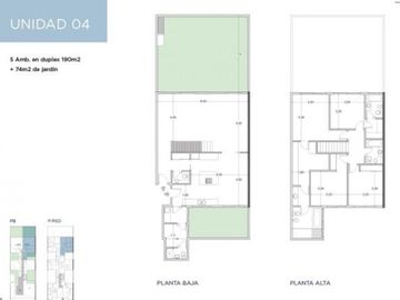 Proyecto muy luminoso y con amplios ambientes Balcones aterrazados, jardin o terrazas propias todos con parrilla