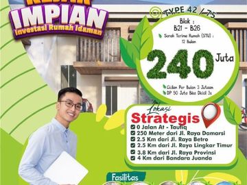 ON SALE, DIAMOND VILLAGE JUANDA 3, Rumah Murah dan Strategis Hanya disini dan Nikmati Promo Nya!