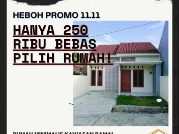 GEBYAR 11.11 CUKUP 250 RIBU BEBAS PILIH RUMAH DI KOTA WONOSARI
