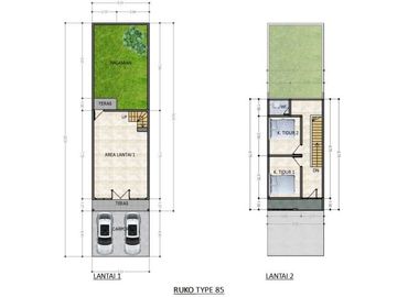 Rumah Area Cihanjuang cuma 300 Jutaan 2 Lantai