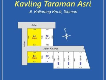 Tanah Jl Kaliurang Km 9, Tepi Jalan Raya: SHM