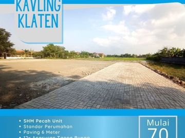 Kavling Dekat Balai Desa Kecemen Klaten SHM Perunit