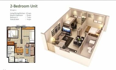 2BR  9K DP near Junction  Ortigas katipunan cubao