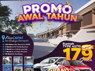 ON SALE! DIAMOND CITY JUANDA, Rumah Konsep Bangunan Istimewa Hanya 179jt