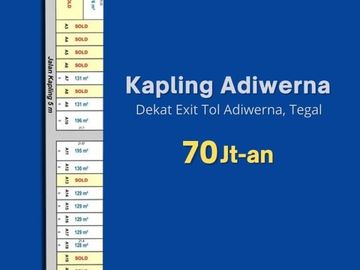 Jual Kapling Kaliwadas, Tegal: 70 Jtaan, Bayar 12x