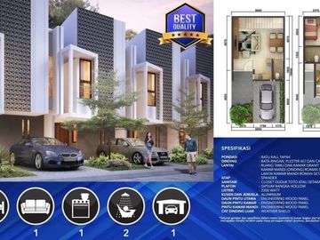Rumah idaman murah Bebas Banjir di Serua Ciputat Tangerang