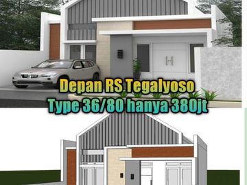 Rumah Di Depan RS Tegalyoso, Harga Spesial Khusus Bulan Ini!!