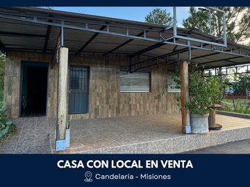 Casa en 2 Plantas y Local Comercial