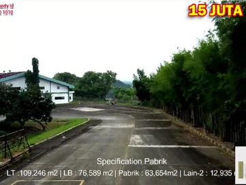Dijual Exs Pabrik Lokasi Karawang Timur Harga 15 Juta US$
