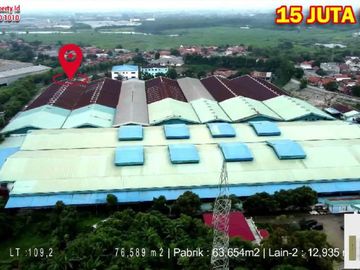 Dijual Exs Pabrik Lokasi Karawang Timur Harga 15 Juta US$