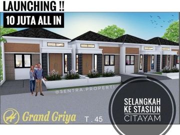 Rumah mewah 2 lantai murah tepi jalan raya angkot selangkah ke stasiun citayam bogor depok